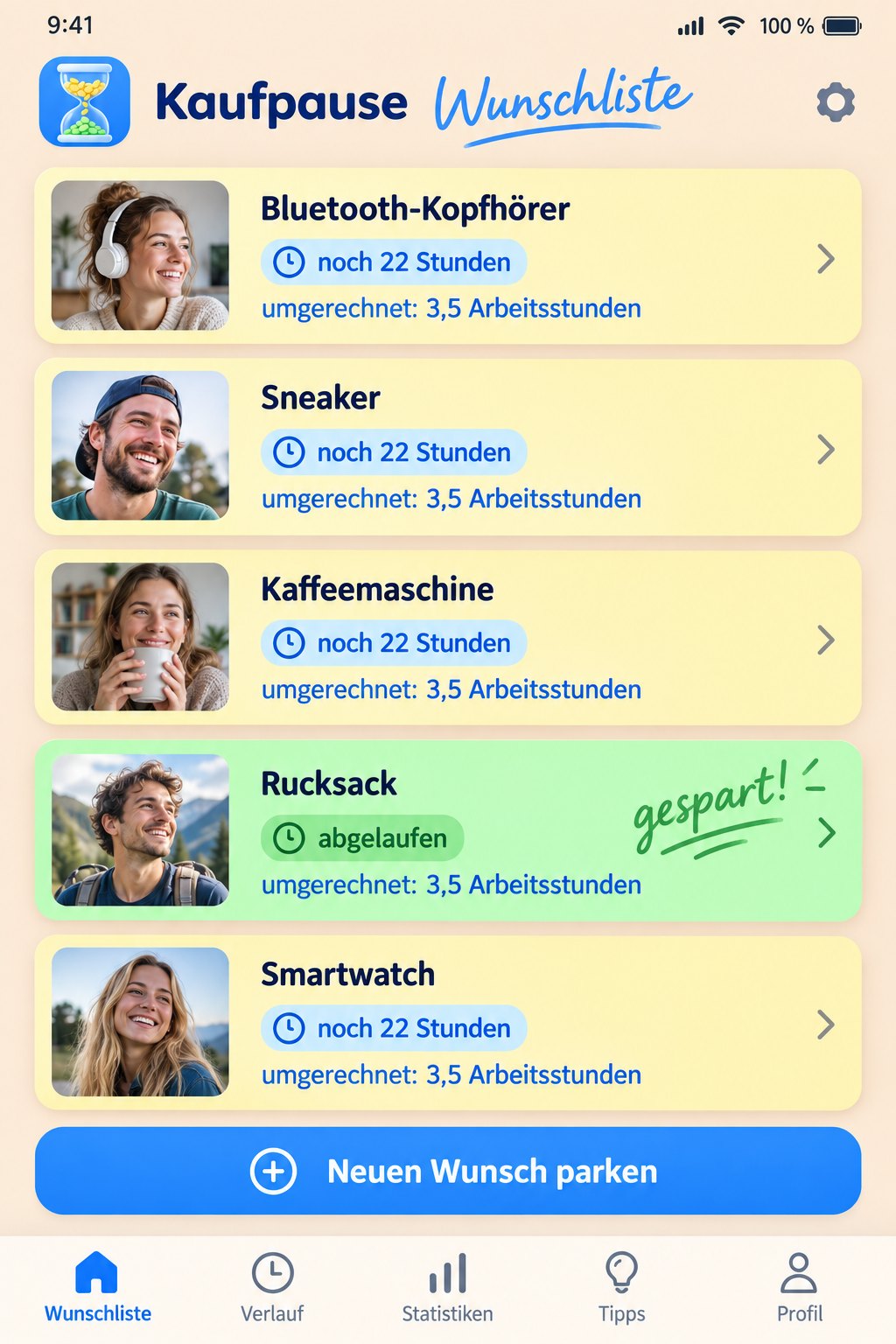 Screenshot 1 von Kaufpause