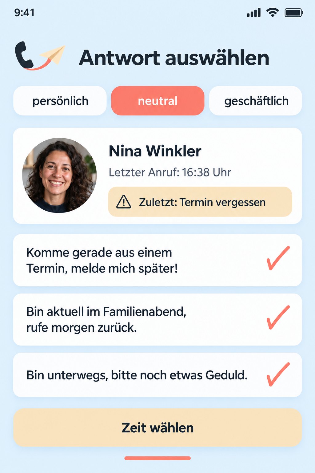 Screenshot 2 von Rückruf Später